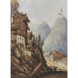 Isabella Gamble (mid 19th c) - Near Salzberg, watercolour, 20 x 14.5cm Fresh condition, presumably