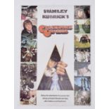 Stanley Kubrick's Clockwork Orange - A vintage movie poster, c1970's, titled, the border with