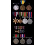 World War I, pair, British War Medal and Victory Medal 241707 Pte H Wain, Notts & Derby R, Victory