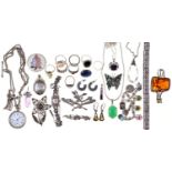 Miscellaneous silver jewellery, etc, 319g gross As a lot in good condition