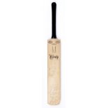 Cricket autographs. A Gunn & Moore 'County' cricket bat, 1970, signed by the England and Rest of the