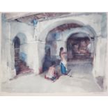Sir William Russell Flint RA (1880-1969) - The Unseen Target, reproduction printed in colour, signed