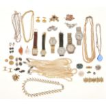 Miscellaneous costume jewellery and watches Good condition