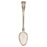 A George III silver gravy spoon of rare pattern,  King's shape with laurels and oaks [unrecorded