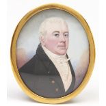 Irish School, late 18th/early 19th century - Portrait miniature of a Nobleman called [John De