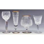 A part suite of cut glass drinking glass  and others good condition