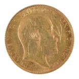 Gold coin. Sovereign 1906