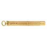 A 9ct gold toothpick, 50mm retracted, maker's mark W M incuse, Birmingham 2000, 6.2g Good condition