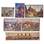 Four GWR vintage wooden jig-saw puzzles,  1930s, comprising - Brazenose College Oxford, King