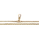 A gold chain, 156cm l, marked 10c, 20.5g Good condition