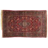 A Kashan rug, c1930, 130 x 210cm Good condition