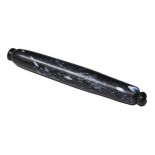 An English bottle glass rolling pin,  Wrockwardine  type, first half 19th c, free blown and