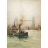 William Minshall Birchall (1884-1941) - Tower Bridge, signed and dated 1921 and inscribed "The