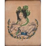 J Fairburn, Publisher, early 19th c - The Shamrock of Ireland, hand coloured engraving, 15 x 11.5cm,