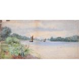 Robert Winchester Fraser (1848-1906) - Scene on the River Thames, signed, dated '95 and inscribed At