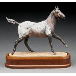 A Royal Worcester equestrian model of an Appaloosa Stallion designed by Doris Lindner, introduced