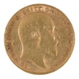 Gold coin. Sovereign 1909