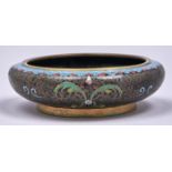 A Chinese cloisonne enamel bowl, 14cm diam Good condition