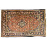 A Turkbaf rug, mid 20th c, 125 x 212cm Fair - good condition