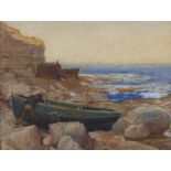 L C Allord, early 20th century - The Quarry Man's Boat Winspit, Dorset, signed and dated 1911,