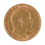 Gold coin. Half sovereign 1904