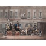 George Hunt (1797-after 1841) after James Pollard - The Cambridge Telegraph, aquatint in