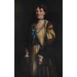 Sir Oswald Hornby Joseph Birley RA, ROI (1880-1952) - Portrait of Lucy Philips, standing three