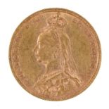 Gold coin. Sovereign 1890