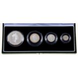 Silver coin. Proof Britannia four-coin collection 1997