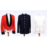 A Royal Marine officer's jacket, a mess jacket and two pairs of trousers, etc Condition ReportThe