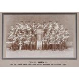 Militaria.  Two mounted photographs of the band 1st battalion Kings Own Yorkshire Light Infantry