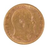 Gold coin. Sovereign 1905P