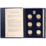 Centenary of Sir Winston Churchill. A set of twenty-four Elizabeth II commemorative silver gilt