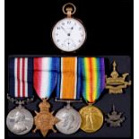 World War Two MM group of four, Military Medal, 1914-15 Star, British War Medal and Victory Medal KP