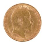Gold coin. Sovereign 1909