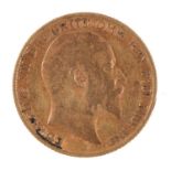 Gold coin. Half sovereign 1905