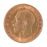 Gold coin. Half sovereign 1911