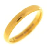 A 22ct gold wedding ring, Birmingham 1957, 3.8g, size L Condition ReportLight wear