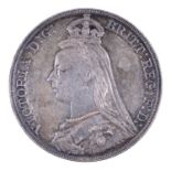 Silver coin. Crown 1887