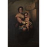 Augusto Chatelaine, 19th century after Bartolome Esteban Murillo - The Virgin and Child, oil on