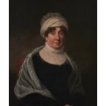 Michael Keeling (1750-1820) - Portrait of Margaret, Mrs Philips, half length in a dark dress and