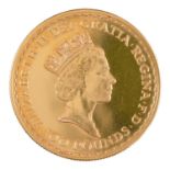 Gold coin. Britannia 1987