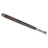 A Victorian 2½" nickel plated brass refracting telescope, Cary 181 Strand London, 1273, with