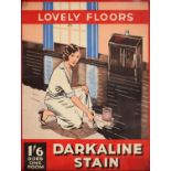 Advertising. Two shop posters - "Bovril" and "Darkaline Stain", both first half 20th c, slightly