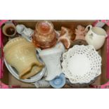 Miscellaneous ornamental ceramics and carnival glass, etc Condition ReportMostly good