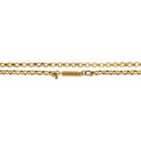 A gold necklet, 41cm, marked 9ct, 3.5g Condition ReportGood condition