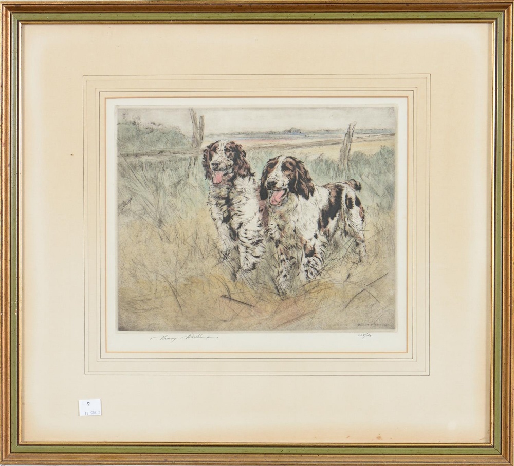 Jean Herblet (1893-1985) - Two Setters, etching in colour, signed by the artist in pencil, 37 x - Bild 10 aus 18