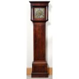 A George III fruitwood and oak 30 hour longcase clock, Tho. Baxter Conderton, the 10" brass dial