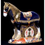 A Royal Crown Derbyshire Horse paperweight, commissioned by Sinclairs, numbered 549/1500,