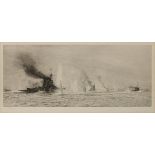 William Lionel Wyllie RA (1851-1931) - The British Warships HMS "Tiger", "Princess Royal", "